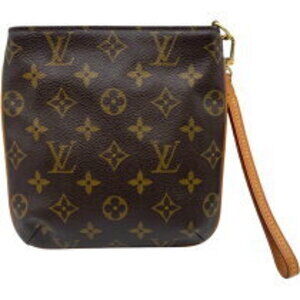 Louis Vuitton Bag Brown Partition Clutch Monogram